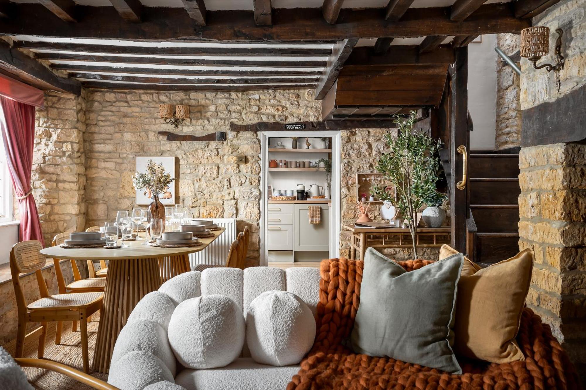 Bourton Scandi Chic Authentic Cottage Exterior foto