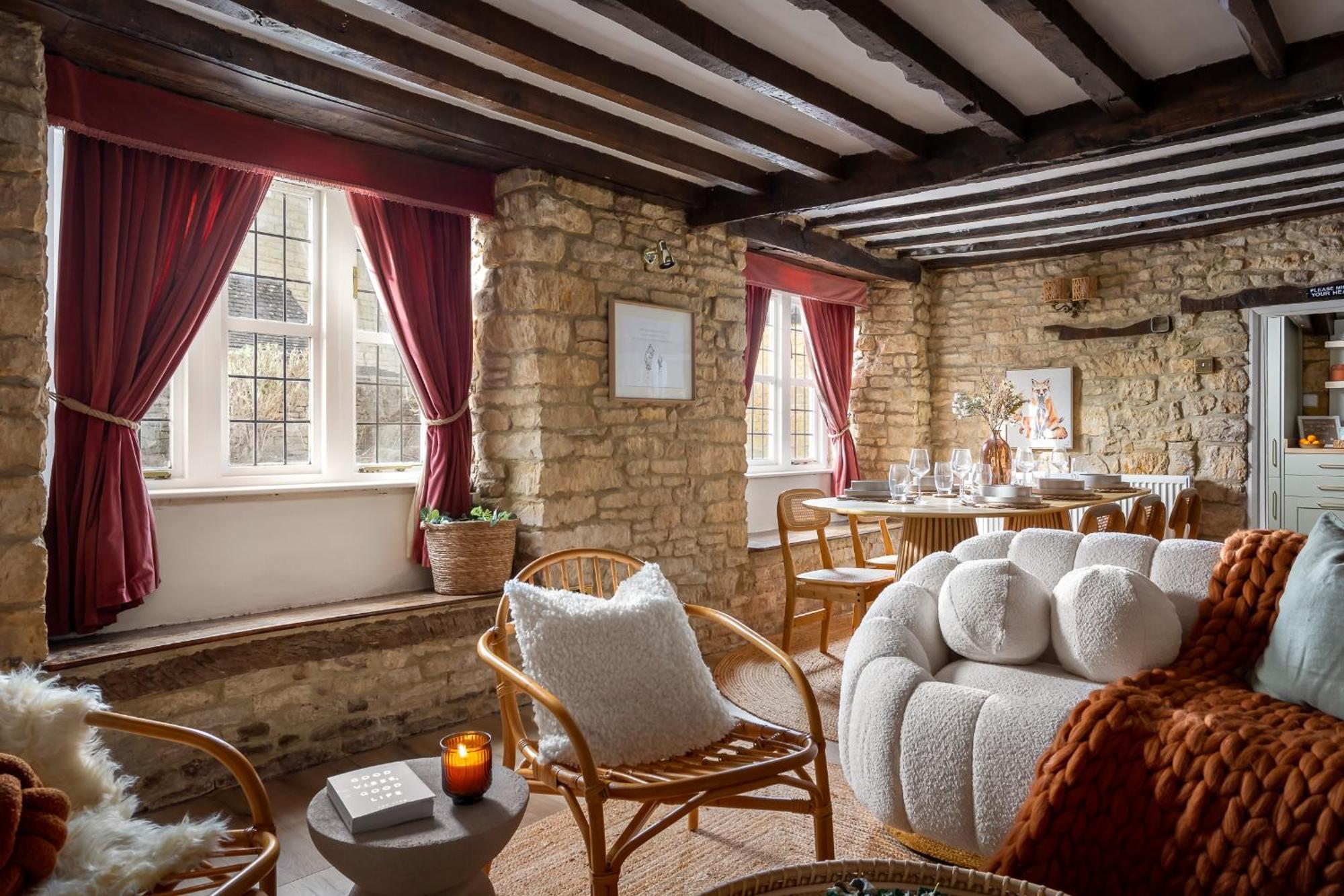 Bourton Scandi Chic Authentic Cottage Exterior foto