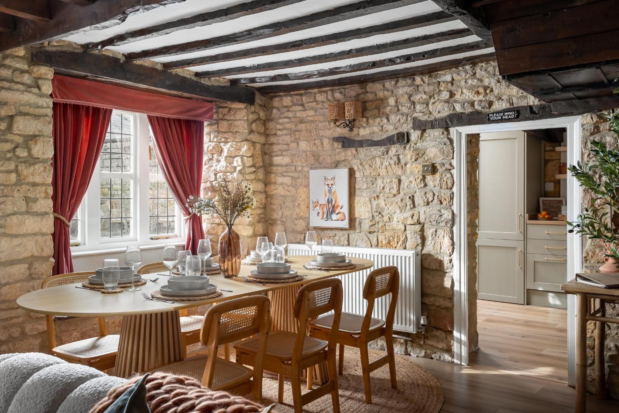 Bourton Scandi Chic Authentic Cottage Exterior foto